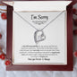 I'm sorry for hurting you | Forever Love Necklace