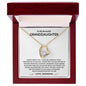 To My Beautiful Granddaughter | Love Grandma | Forever Love Necklace
