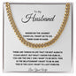 To My Husband | Cuban Link Chain For Him | Birthday, Christmas, Anniversary, Valentine's Day Gift