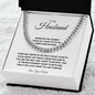 To My Husband | Cuban Link Chain For Him | Birthday, Christmas, Anniversary, Valentine's Day Gift