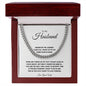 To My Husband | Cuban Link Chain For Him | Birthday, Christmas, Anniversary, Valentine's Day Gift