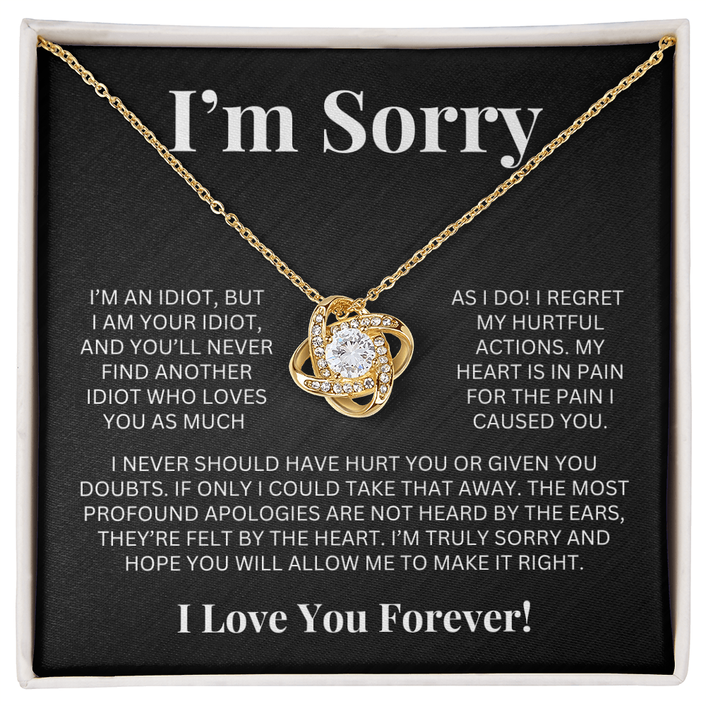 Apology Gift For Her - Love Knot Necklace