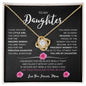 To My Daughter | Love Knot Necklace | Gift From Mom