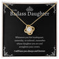 To My Badass Daughter | Love Knot Necklace