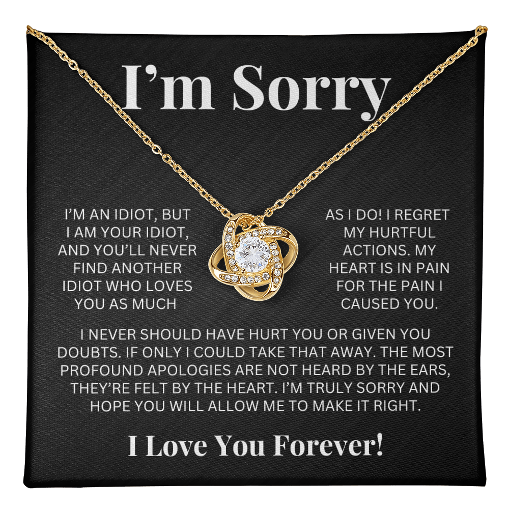 Apology Gift For Her - Love Knot Necklace