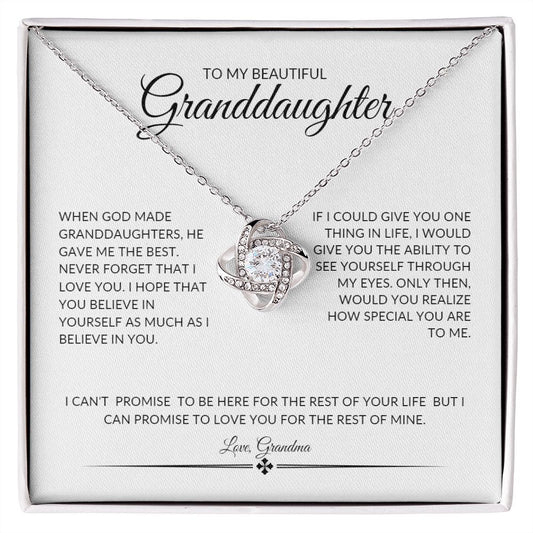 To My Beautiful Granddaughter | When God Made Granddaughters