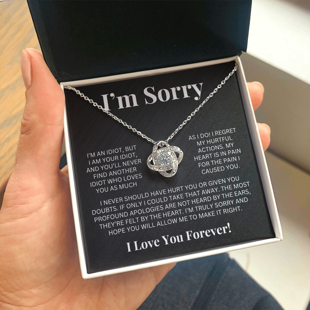 Apology Gift For Her - Love Knot Necklace