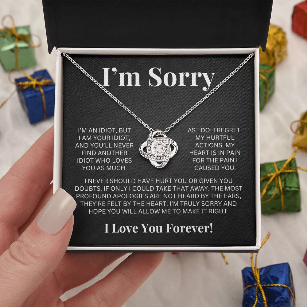 Apology Gift For Her - Love Knot Necklace