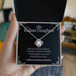 To My Badass Daughter | Love Knot Necklace