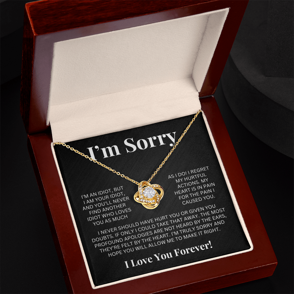 Apology Gift For Her - Love Knot Necklace