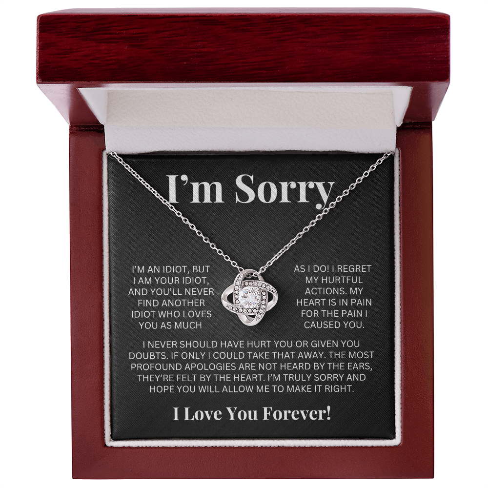 Apology Gift For Her - Love Knot Necklace