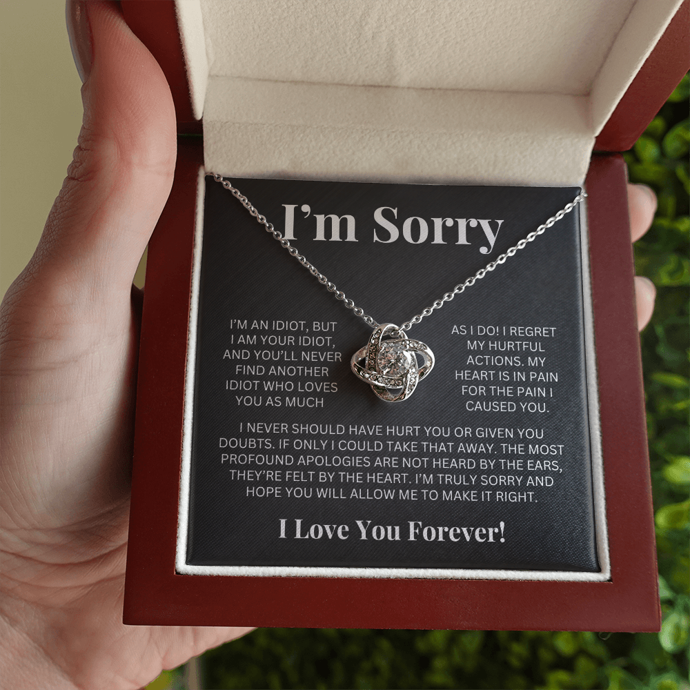 Apology Gift For Her - Love Knot Necklace