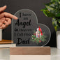 3D Night Light, Red Memorial Cardinal Gift, Condolence Gift, Dad In Heaven Christmas Cardinal Memorial Gift, Christmas Present, Commemorative Decorative Gift, Remembrance Gift (Dad), Christmas Gift