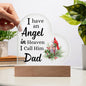 3D Night Light, Red Memorial Cardinal Gift, Condolence Gift, Dad In Heaven Christmas Cardinal Memorial Gift, Christmas Present, Commemorative Decorative Gift, Remembrance Gift (Dad), Christmas Gift