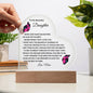 To My Beautiful Daughter | When God Made Daughters Acrylic Plaque