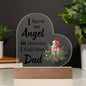 3D Night Light, Red Memorial Cardinal Gift, Condolence Gift, Dad In Heaven Christmas Cardinal Memorial Gift, Christmas Present, Commemorative Decorative Gift, Remembrance Gift (Dad), Christmas Gift