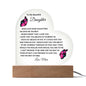 To My Beautiful Daughter | When God Made Daughters Acrylic Plaque