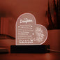Heart Shaped 3D Night Light, Daughter's Gift, Bedroom/Bedside Decoration, Atmosphere Night Light