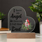 3D Night Light, Red Memorial Cardinal Gift, Condolence Gift, Dad In Heaven Christmas Cardinal Memorial Gift, Christmas Present, Commemorative Decorative Gift, Remembrance Gift (Dad), Christmas Gift