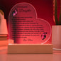 To My Beautiful Daughter | When God Made Daughters Acrylic Plaque