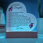 To My Beautiful Daughter | When God Made Daughters Acrylic Plaque