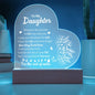 Heart Shaped 3D Night Light, Daughter's Gift, Bedroom/Bedside Decoration, Atmosphere Night Light