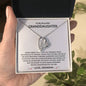 To My Beautiful Granddaughter | Love Grandma | Forever Love Necklace