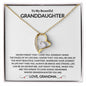 To My Beautiful Granddaughter | Love Grandma | Forever Love Necklace