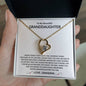 To My Beautiful Granddaughter | Love Grandma | Forever Love Necklace