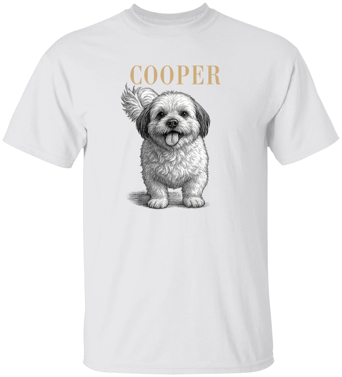 Personalized Pet Portrait T-Shirt | Custom Dog & Cat Photo Shirt | Hand-Drawn Pet Portrait Tee | Pet Lover Gift