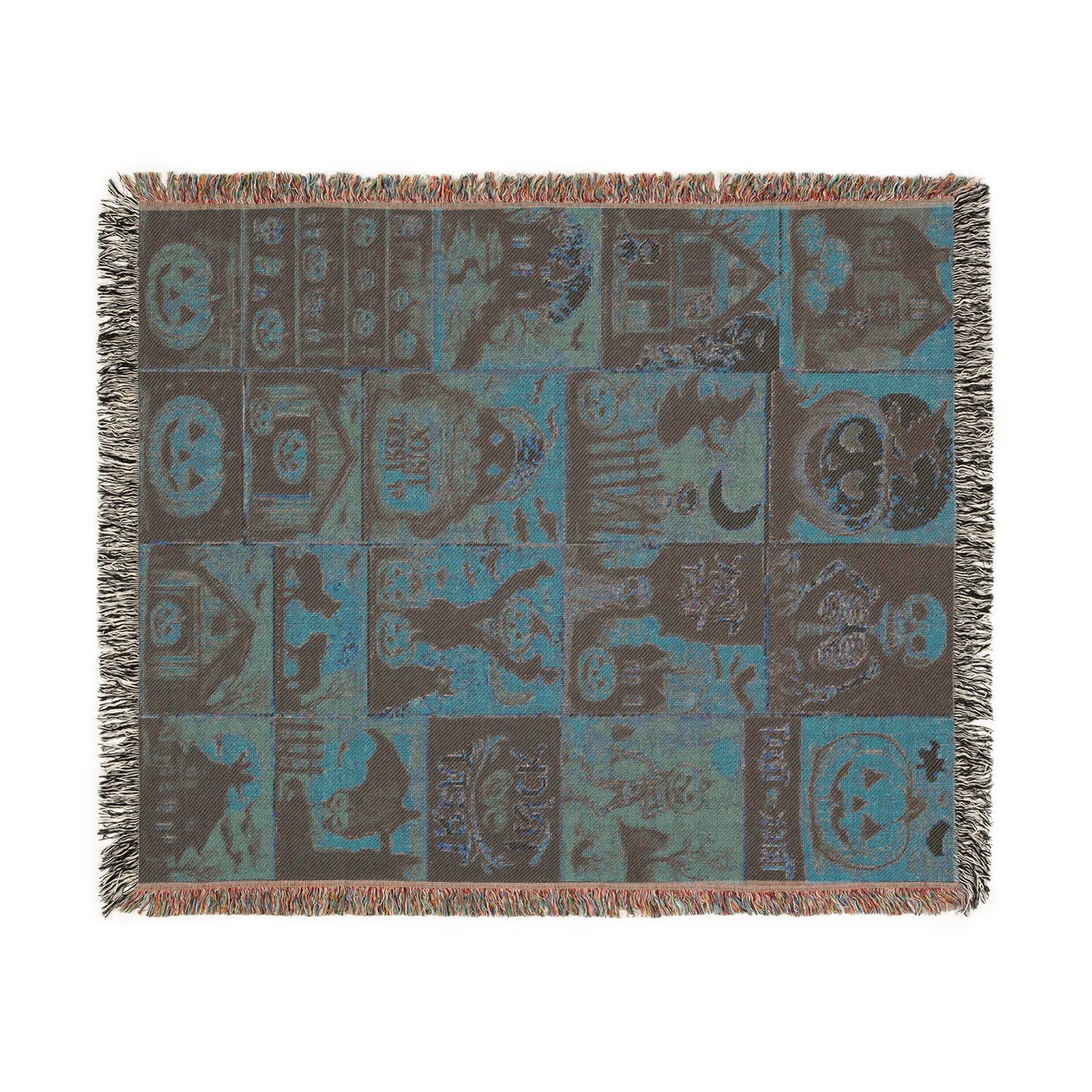 Cozy Woven Throw Blanket for Fall Evenings, Autumn Decor, Halloween, Gift Idea, Tapestry Blanket, Home Comfort