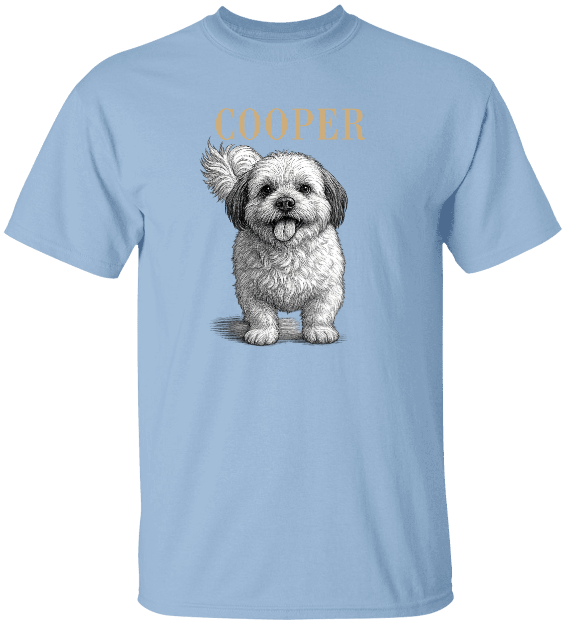 Personalized Pet Portrait T-Shirt | Custom Dog & Cat Photo Shirt | Hand-Drawn Pet Portrait Tee | Pet Lover Gift