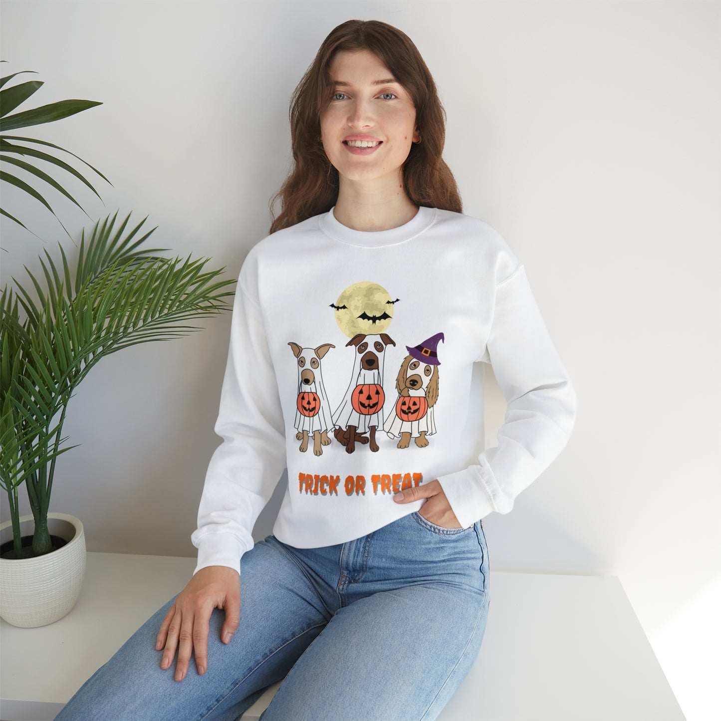 Halloween unisex dog lover sweatshirt