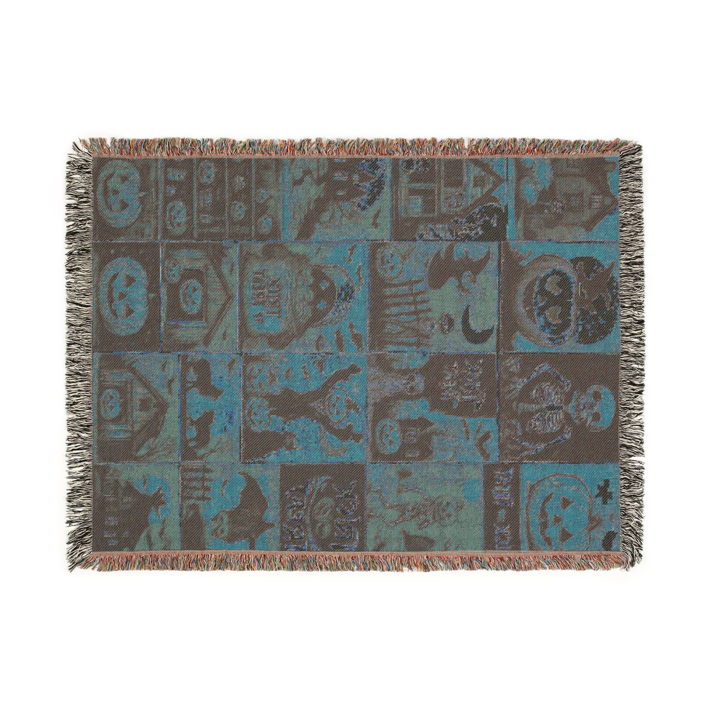 Cozy Woven Throw Blanket for Fall Evenings, Autumn Decor, Halloween, Gift Idea, Tapestry Blanket, Home Comfort