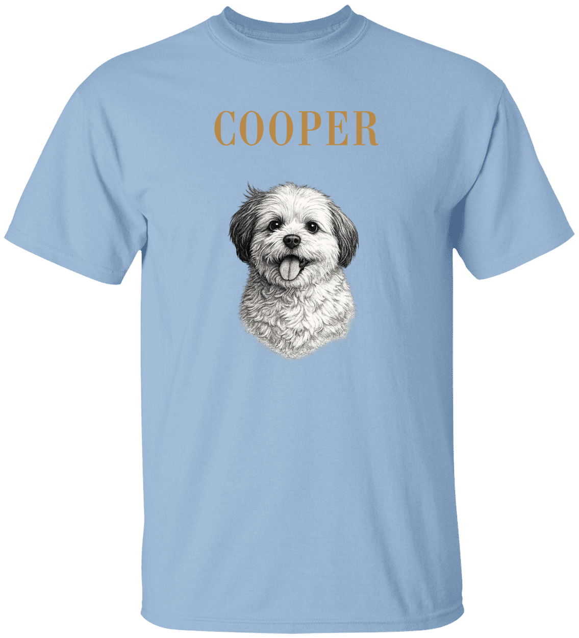 Personalized Pet Portrait T-Shirt | Custom Dog & Cat Photo Shirt | Hand-Drawn Pet Portrait Tee | Pet Lover Gift