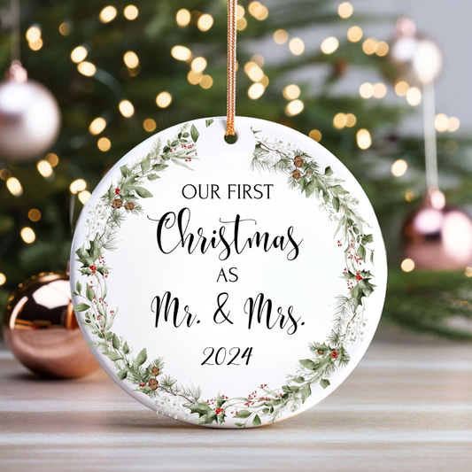 Personalized First Christmas Ornament