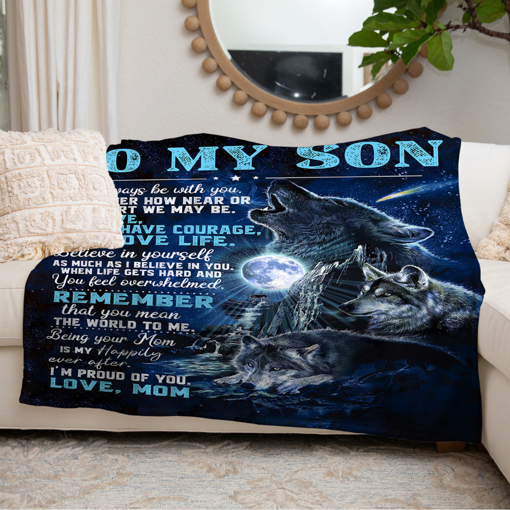 To My Son - Blanket From Mom