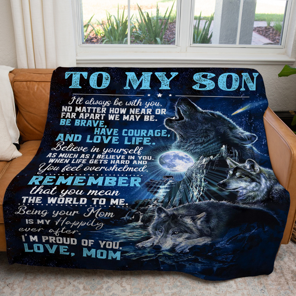 To My Son - Blanket From Mom