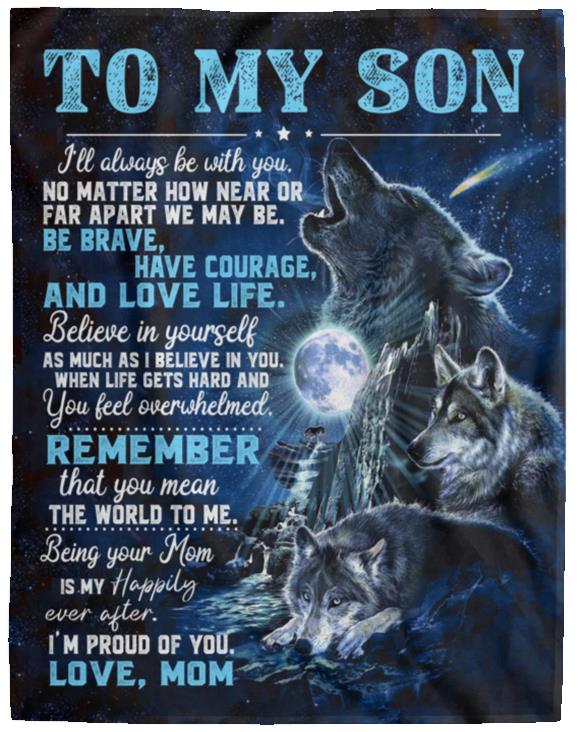 To My Son - Blanket From Mom