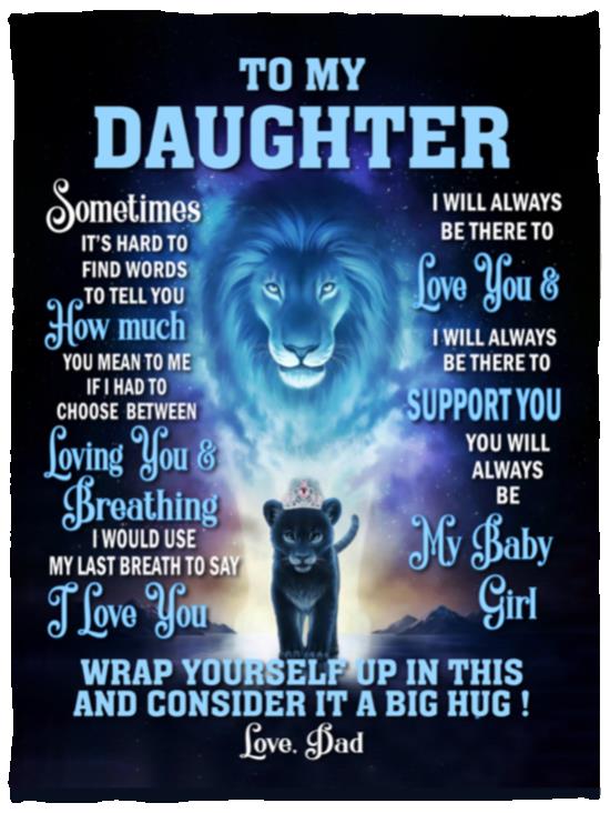 To My Daughter| Blanket From Dad |This Old Lion