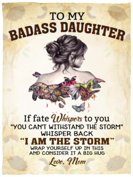 To My Badass Daughter | Blanket from Mom