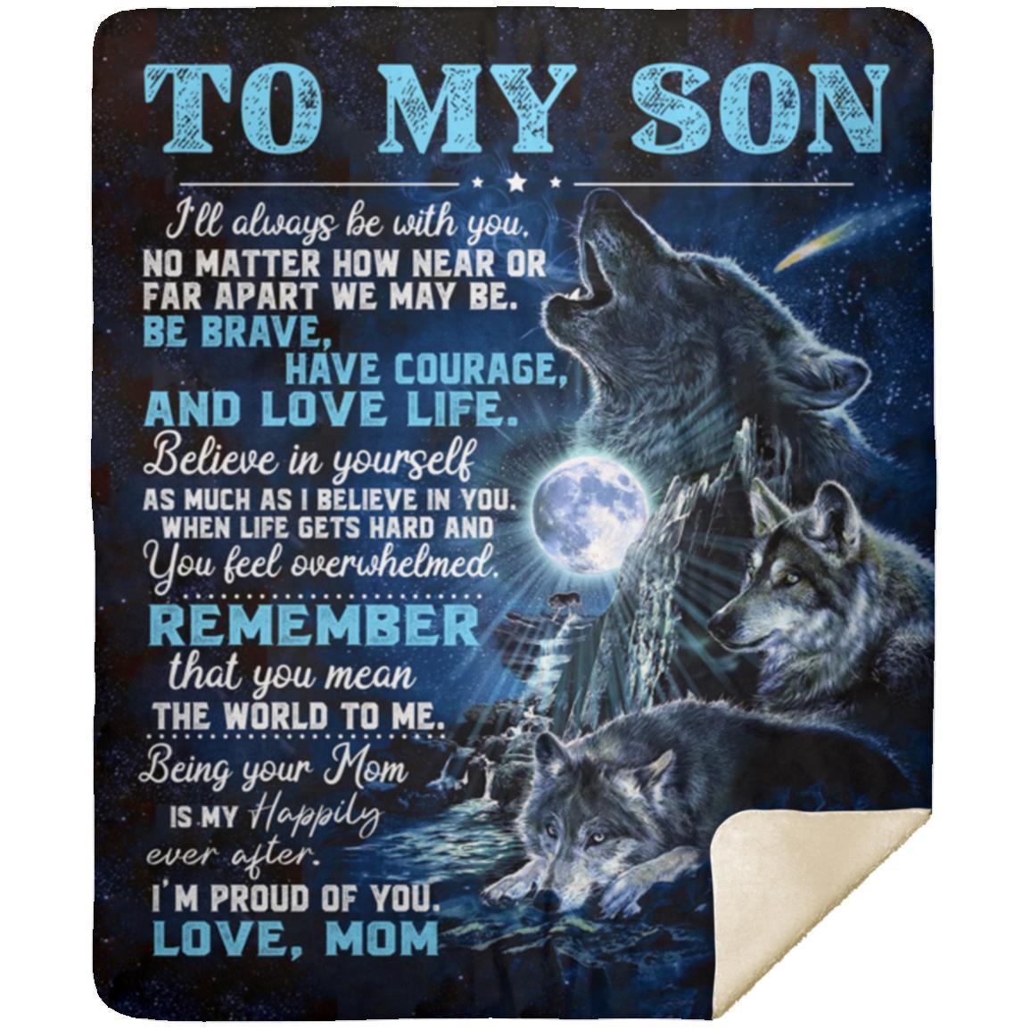 To My Son - Blanket From Mom