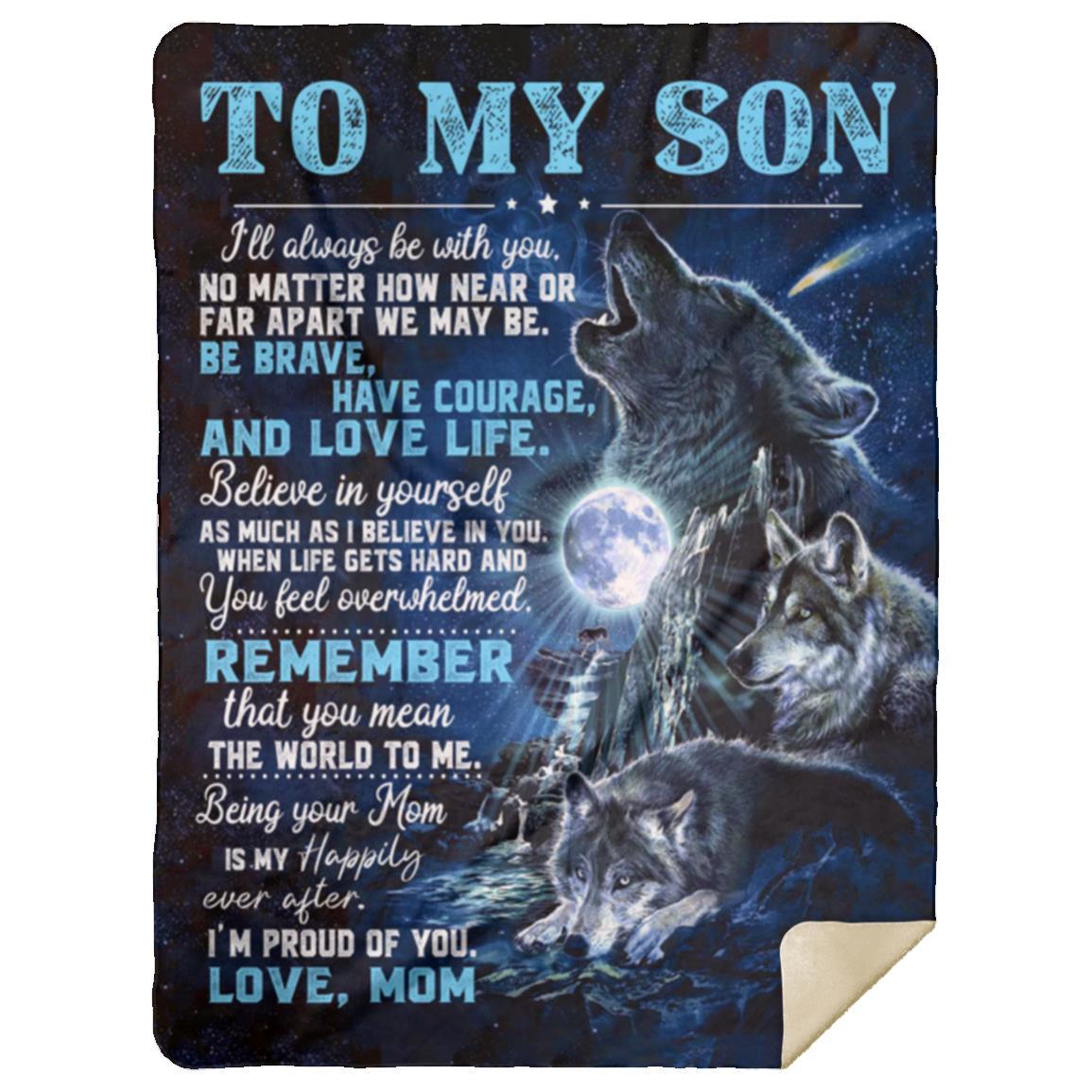 To My Son - Blanket From Mom