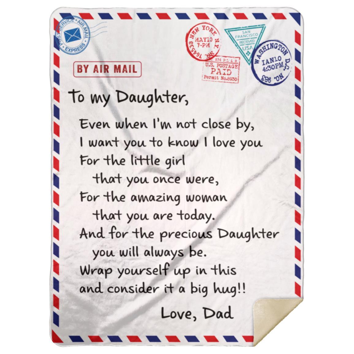 To My Daughter | Letter Blanket from Dad