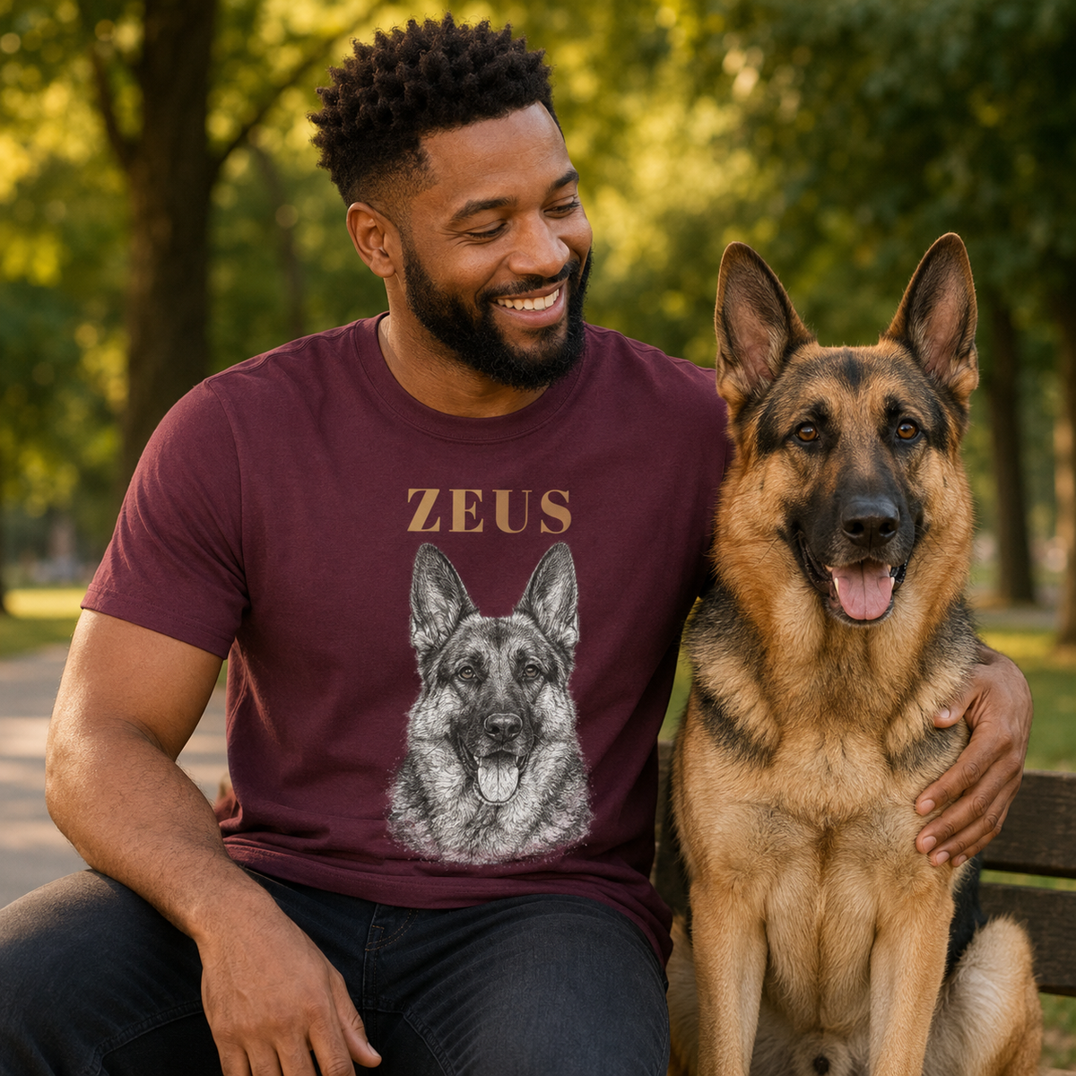 Personalized Pet Portrait T-Shirt | Custom Dog & Cat Photo Shirt | Hand-Drawn Pet Portrait Tee | Pet Lover Gift
