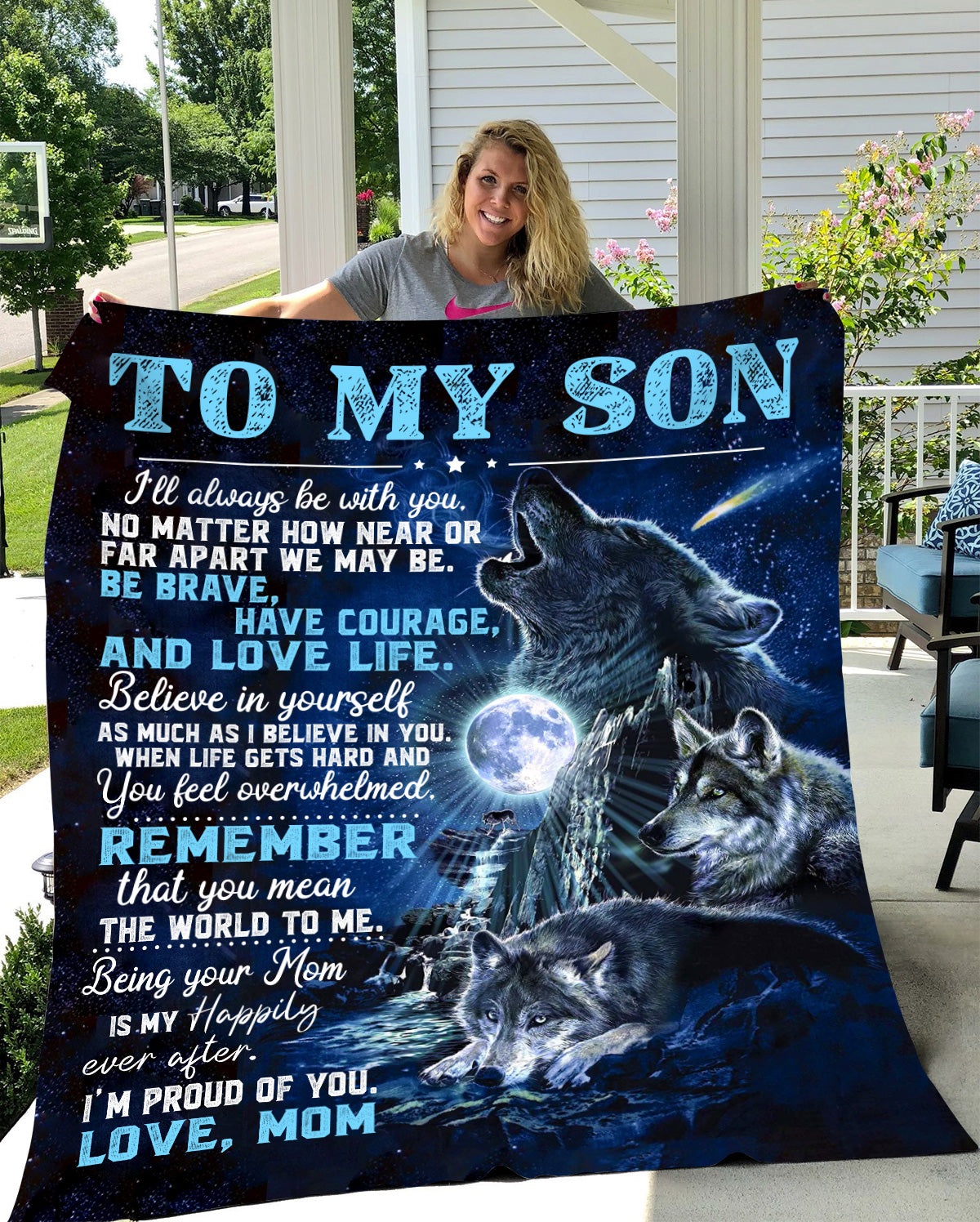 To My Son - Blanket From Mom