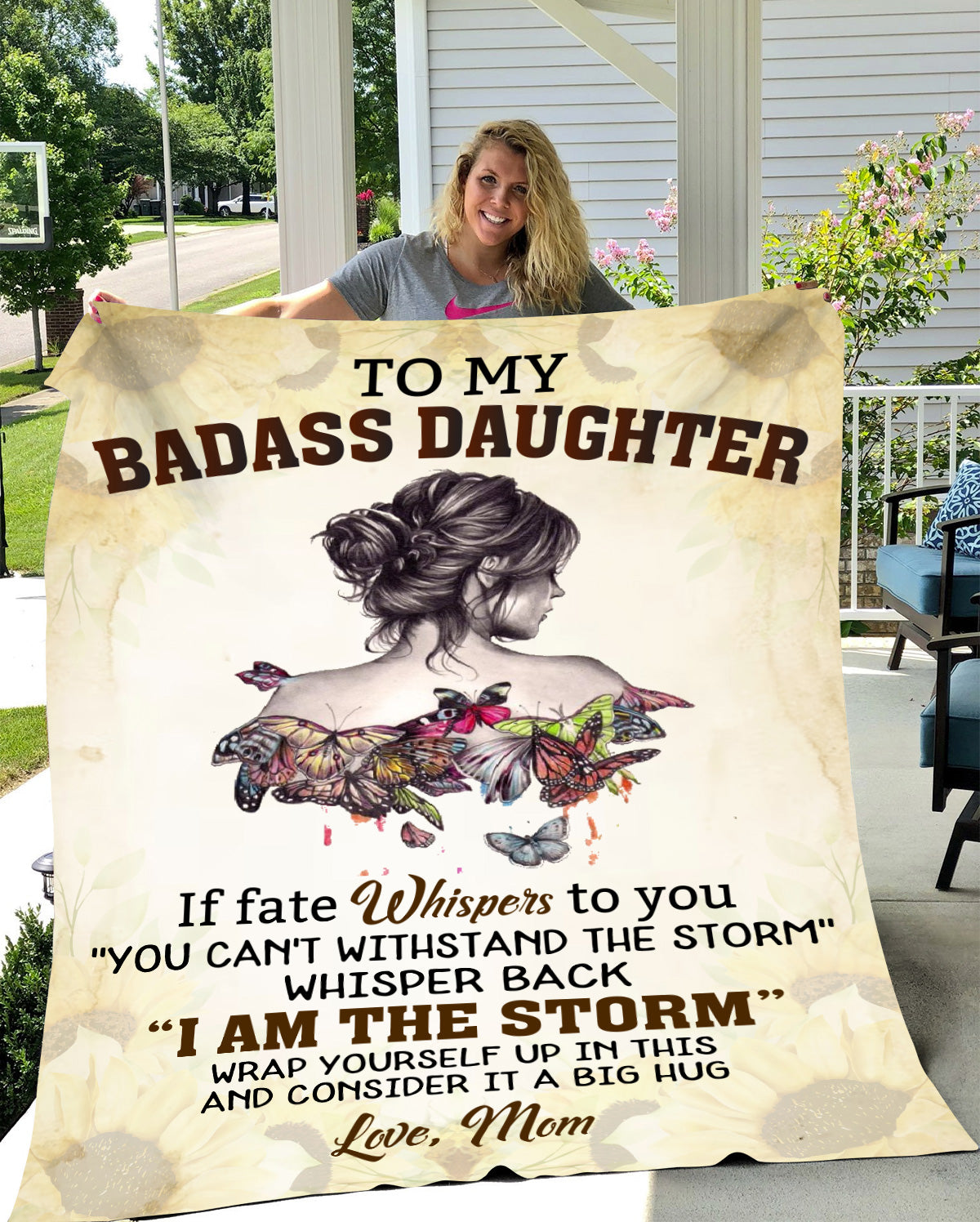 To My Badass Daughter | Blanket from Mom