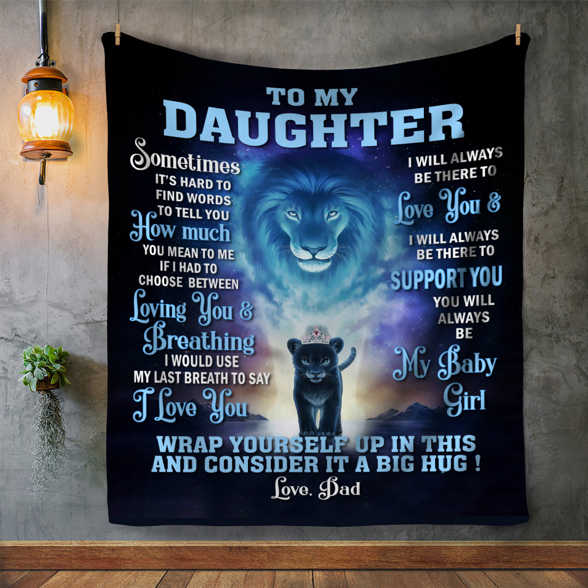 To My Daughter| Blanket From Dad |This Old Lion