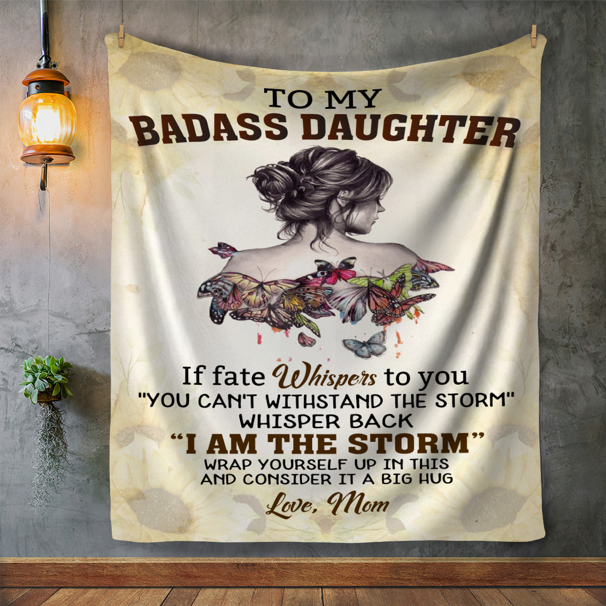 To My Badass Daughter | Blanket from Mom