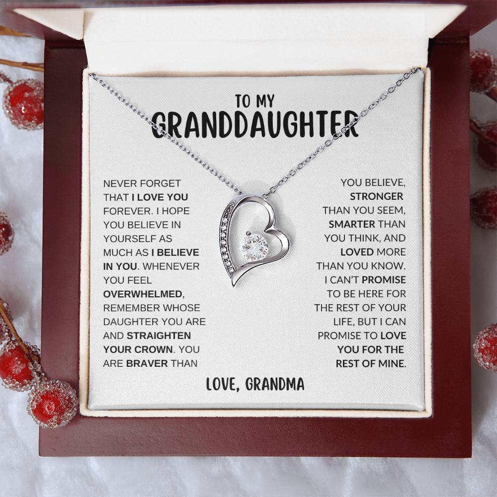 To My Granddaughter | Forever Love Necklace